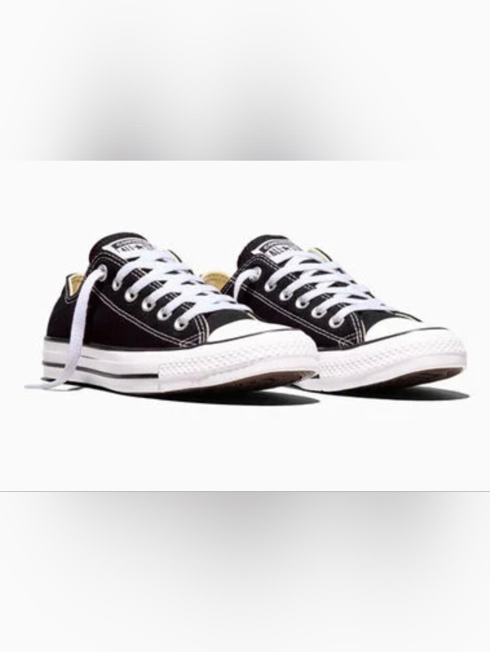 Chuck Taylor All Star Canvas New In Box Unisex Mens Sz 12 Black Low Top